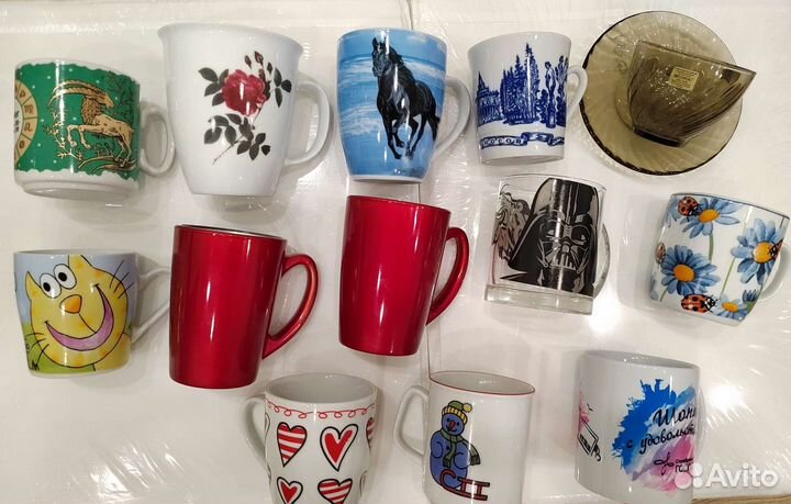 Кружки чашки бокалы Новые