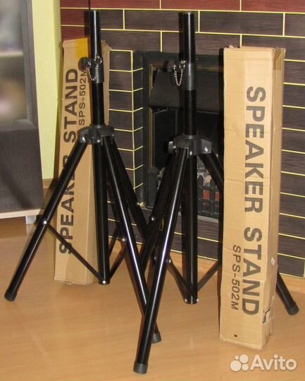 Штативы Стойки 2шт Pro Колонки Акустика складные