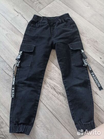 Джинсы джоггеры детские
