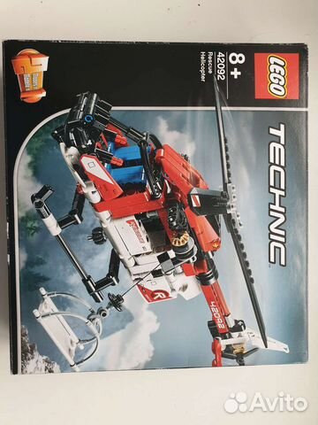 Lego technic Красный вертолет 42092