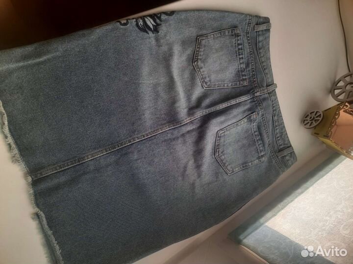 Юбка джинсовая