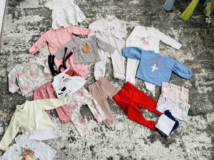 Вещи пакетом на девочку 1-2 года
