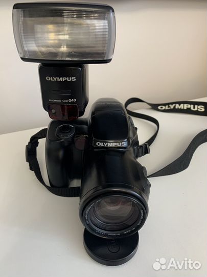 Пленочный Olympus IS 3000, вспышка и сумка