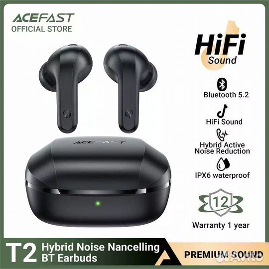 Acefast t2 ENC TWS-наушники