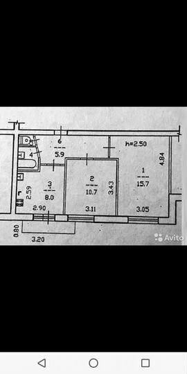 2-к. квартира, 43,2 м², 8/10 эт.