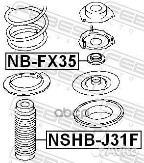 NB-FX35 подшипник опор.перед.аморт. Infiniti F