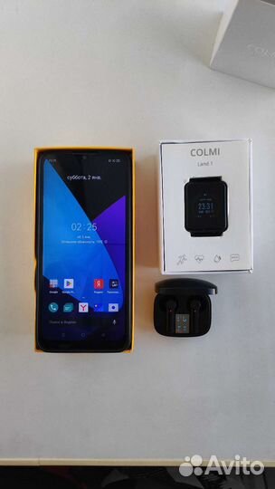 Смартфон Realme C21 + Bluetooth-гаджеты