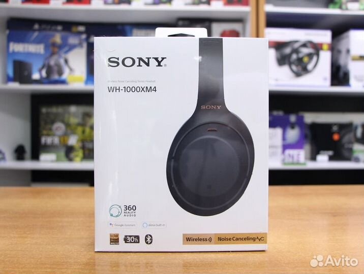 Беспроводные наушники Sony WH-1000XM4 черный