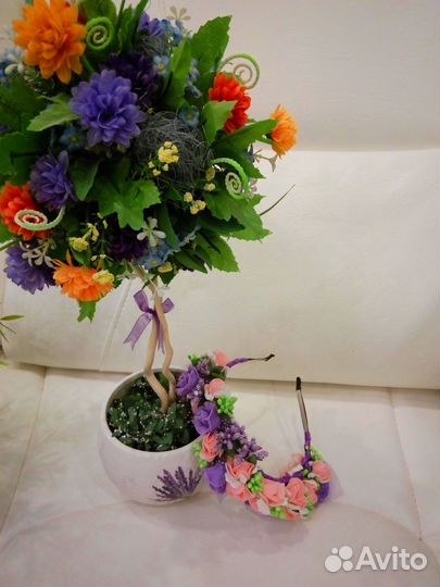 Ободки, заколки для волос ручной работы