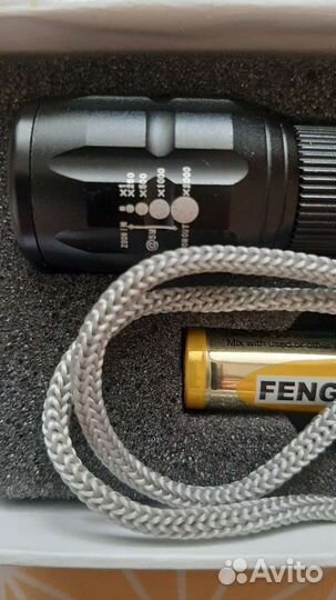 Новый зарядный светосильный фонарь cree