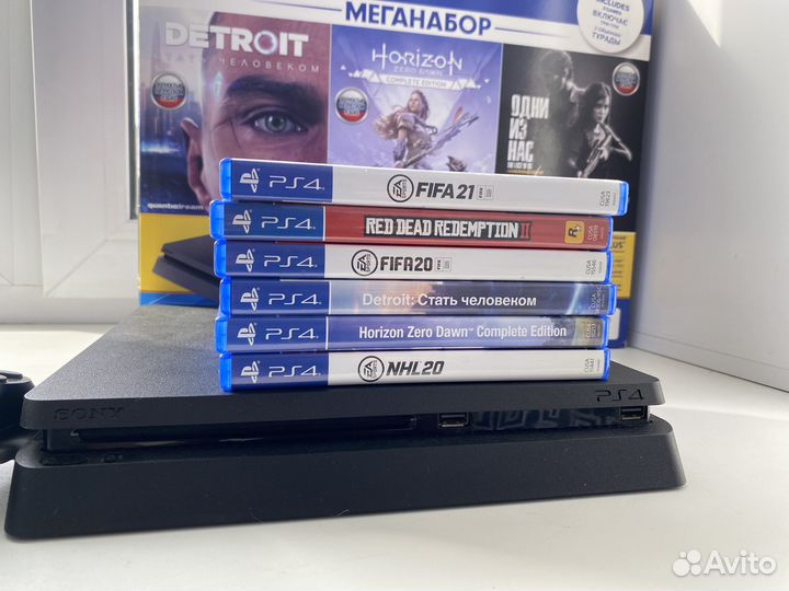 Sony PlayStation 4 Slim 1TB+Игры