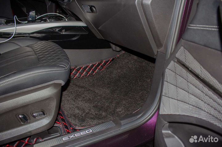 3d коврики из экокожи автомобильные