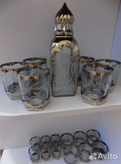 Коньячно-водочный набор СССР в отличном состоянии