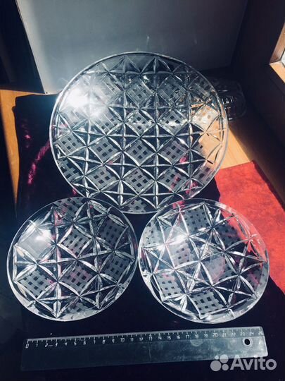 Хрусталь. Блюдо. Вазы. СССР