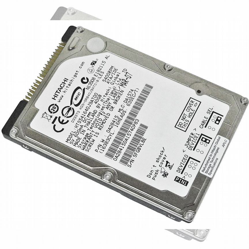 [HTS541640J9AT00] Жесткий Диск Hitachi 40gb Ide 2,5 Hts541640j9at00