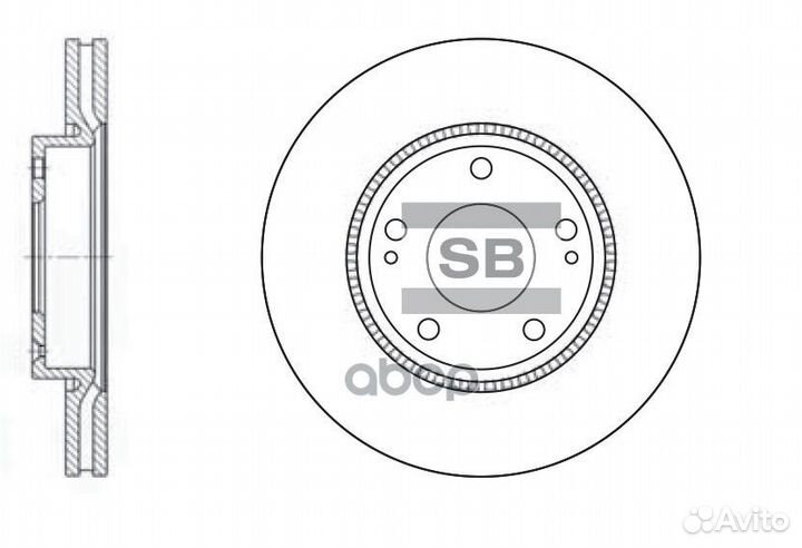 Диск тормозной передний sangsin brake SD1048 SD