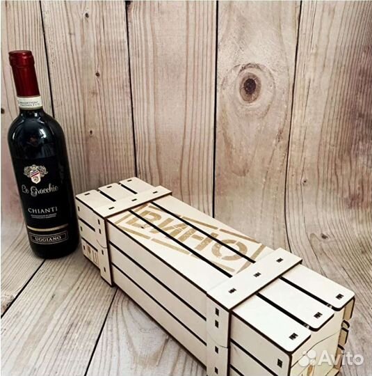 Коробка упаковочная, деревянная для подарка