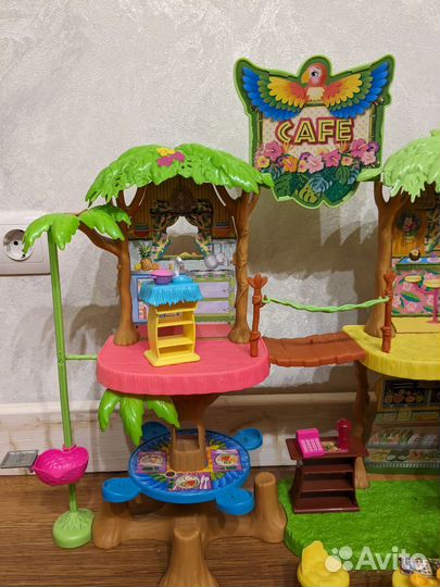 Enchantimals джунгли кафе и домики полный набор