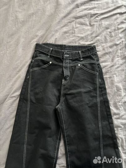 Джинсы черные y2k