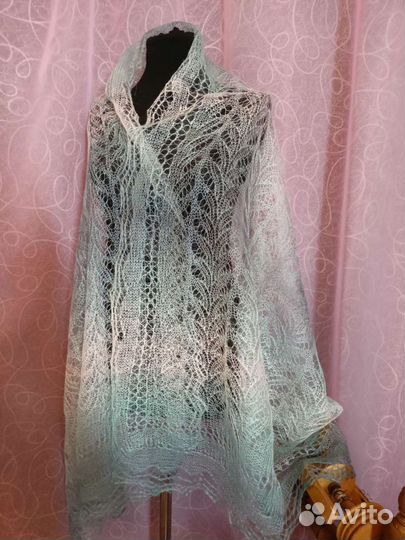 Палантин пуховый, шарф