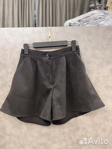 Шорты из микрозамши