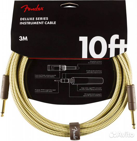 Fender Deluxe Cable TWD инструментальный кабель