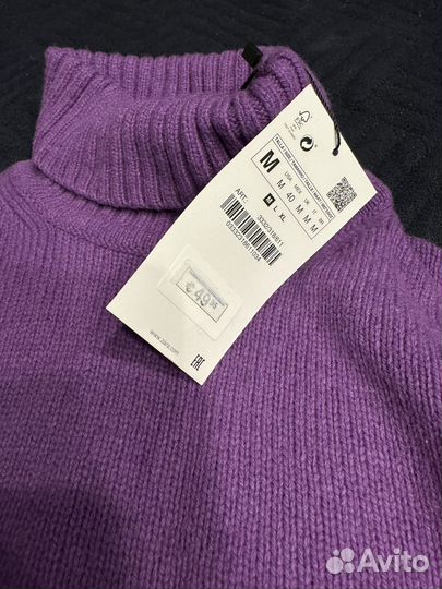 Новый свитер zara мужской размер М (подходит на S)