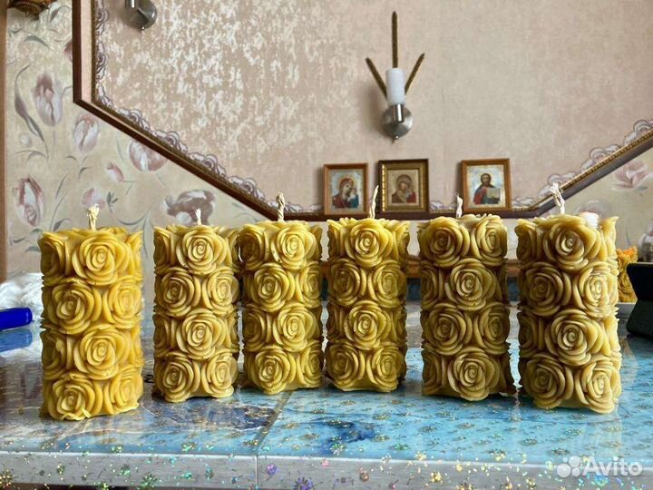 Свечи с натурального воска