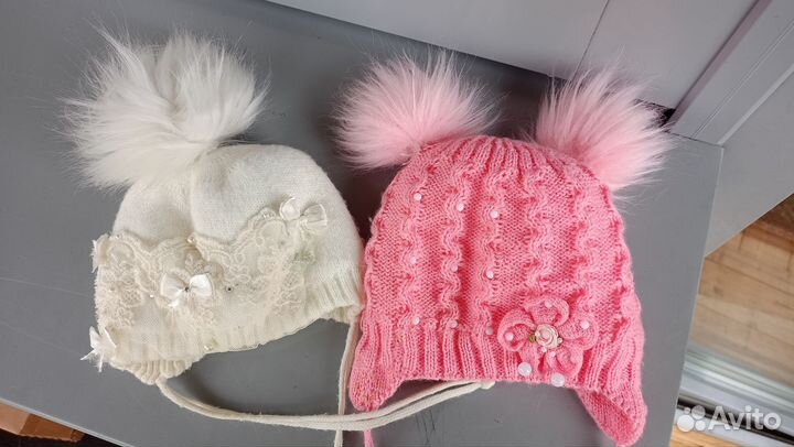 Шапочки для новорожденной