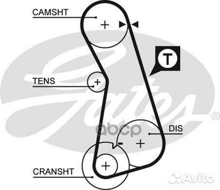 Комплект ремня грм VW golf 2,0 11/91-06/02, PAS