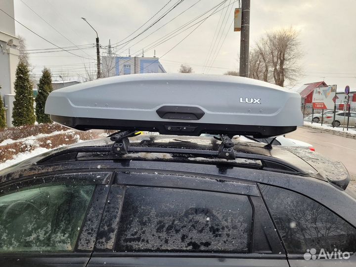 Автобокс LUX tavr 450L серый мат. LADA xray