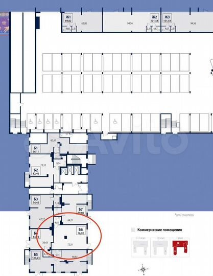 Торговая площадь, 77 м²