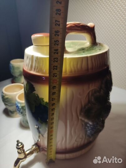 Бочонок для вина/напитков керамический