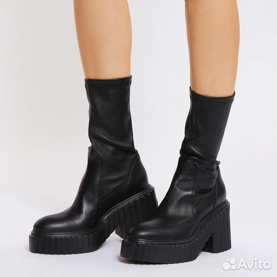 Сапоги AGL 38 кожа