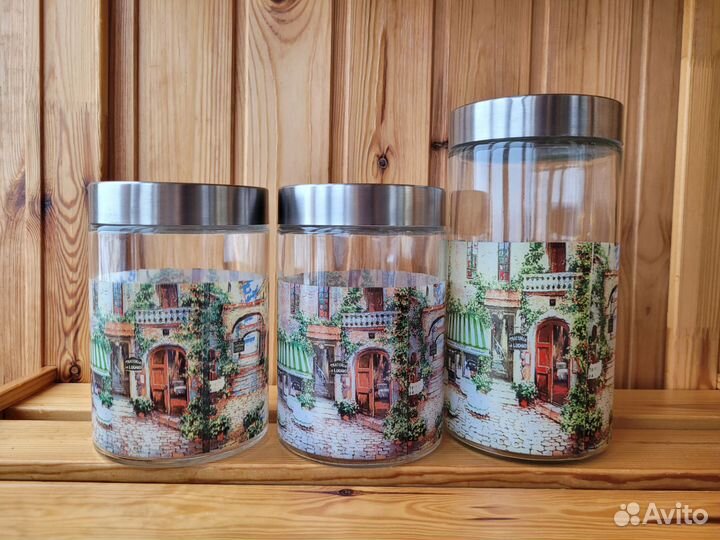 Набор банок для сыпучих продуктов