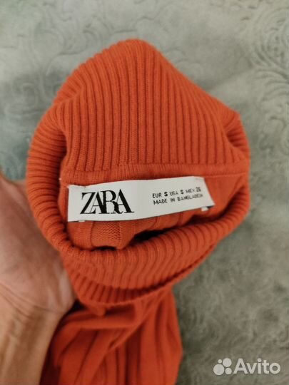 Свитер женский zara оранжевый