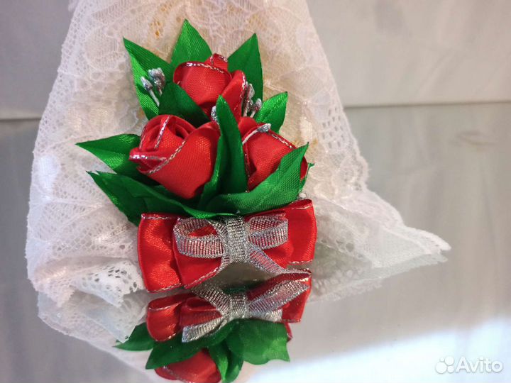 Бутаньерка для жениха ручной работы