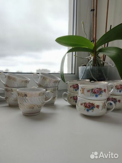 Фарфоровая посуда. Сборный сервиз