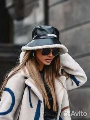 Эконика Шляпа панама лаковая зимняя новая