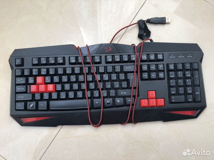 Набор клавиатура, мышь, коврик redragon