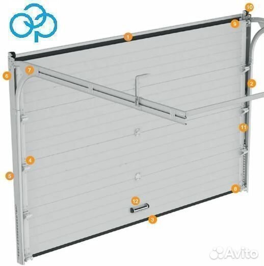 Гаражные секционные ворота дорхан 2750х2750