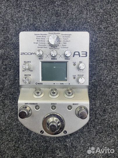 Zoom A3 процессор для акустической гитары