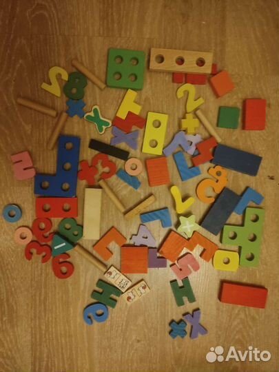 Деревянные игрушки пакетом