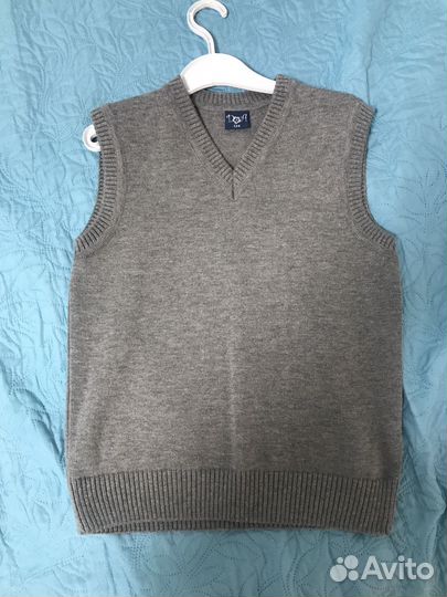 Жилетка для мальчика школьная 134