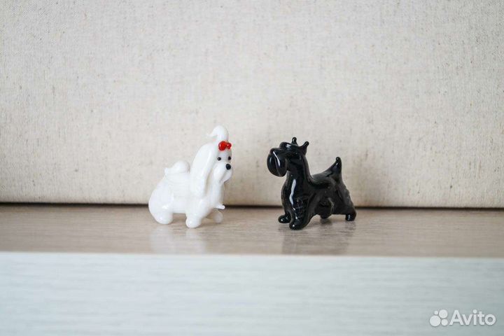 Стеклянные фигурки животных