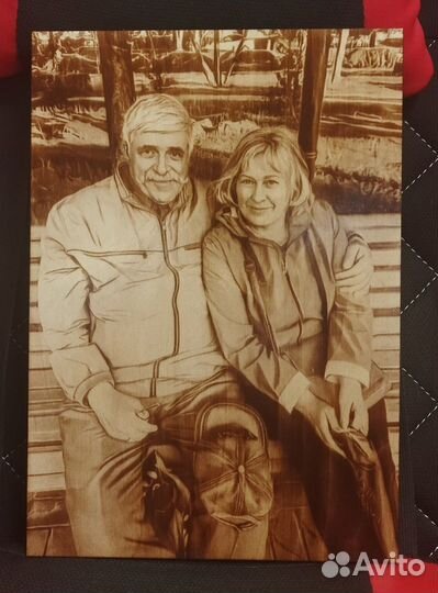 Выжигание портретов, картин на заказ. Подарок