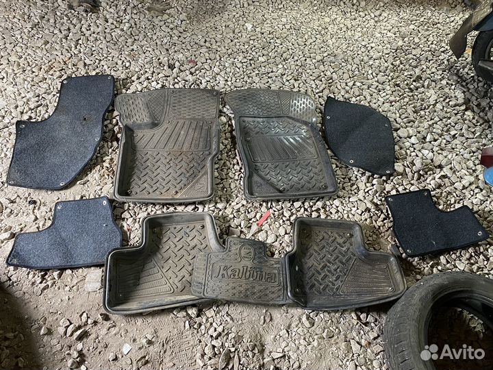 Автомобильные коврики резиновые kalina