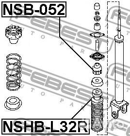 Пыльник заднего амортизатора с отбойником
