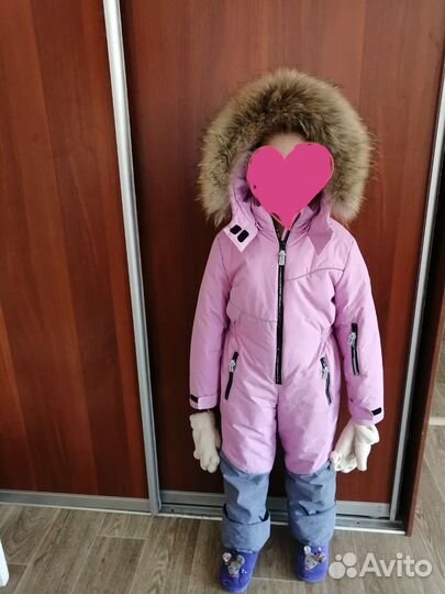 Зимний комбинезон для девочки 122