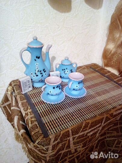 Кофейный сервиз СССР, ручная работа, керамика